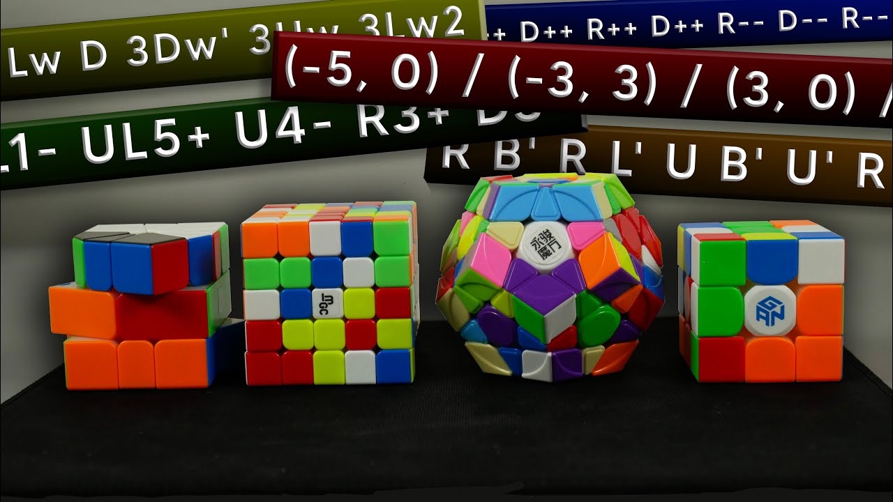 MÉLANGER LES CUBES WCA - NOTATION INTERNATIONALE
