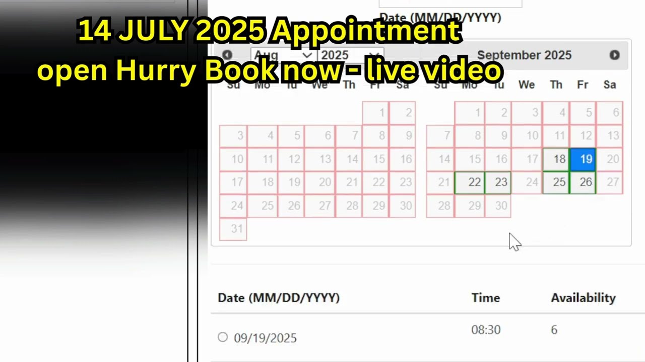 US Visa Appointment Booking India