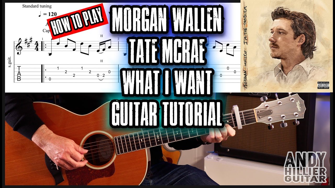 Как играть Morgan Wallen & Tate McRae – What I Want | Учебное пособие по игре на гитаре