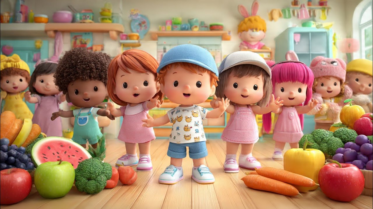 Colors Song for Kids 🌈 | Learn Colors with Fruits & Friends | Nursery Rhymes | Tiny Tunes TV
