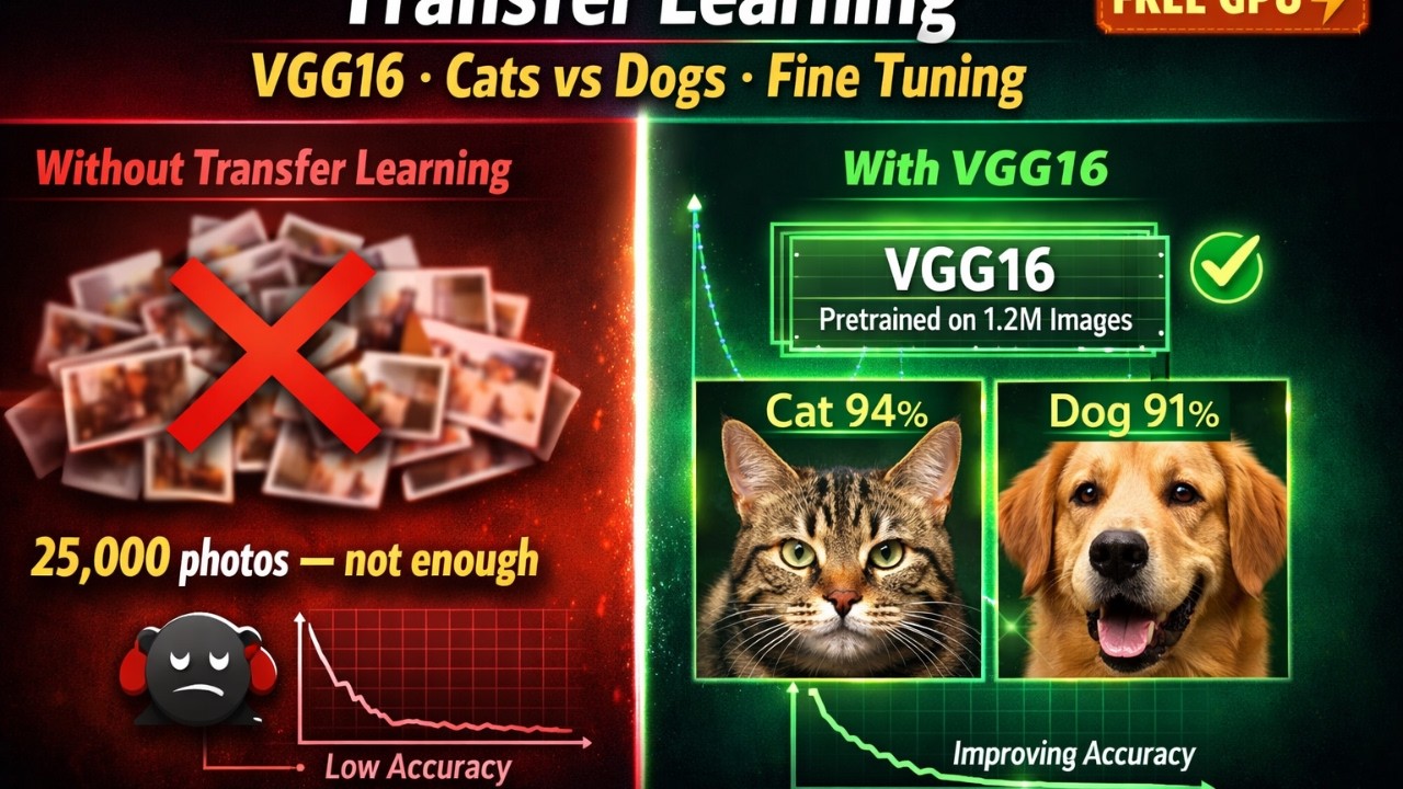 P2.3.7.3  Transfer Learning with VGG16 &mdash; Cats vs Dogs on Google Colab