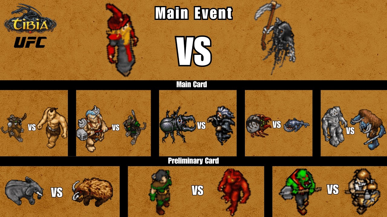Tibia UFC 1 - Infernalist vs Grim Reaper | Tibia Versus