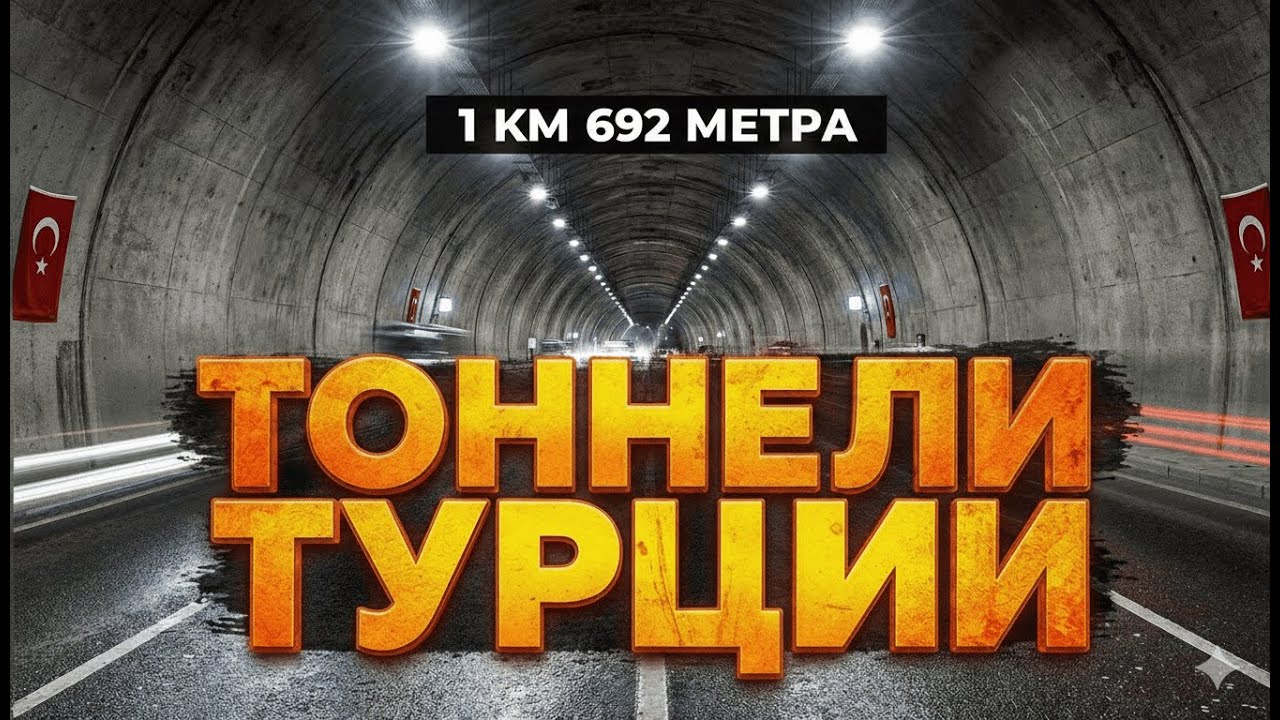 Новый тоннель в Алании длиной 1692 метра