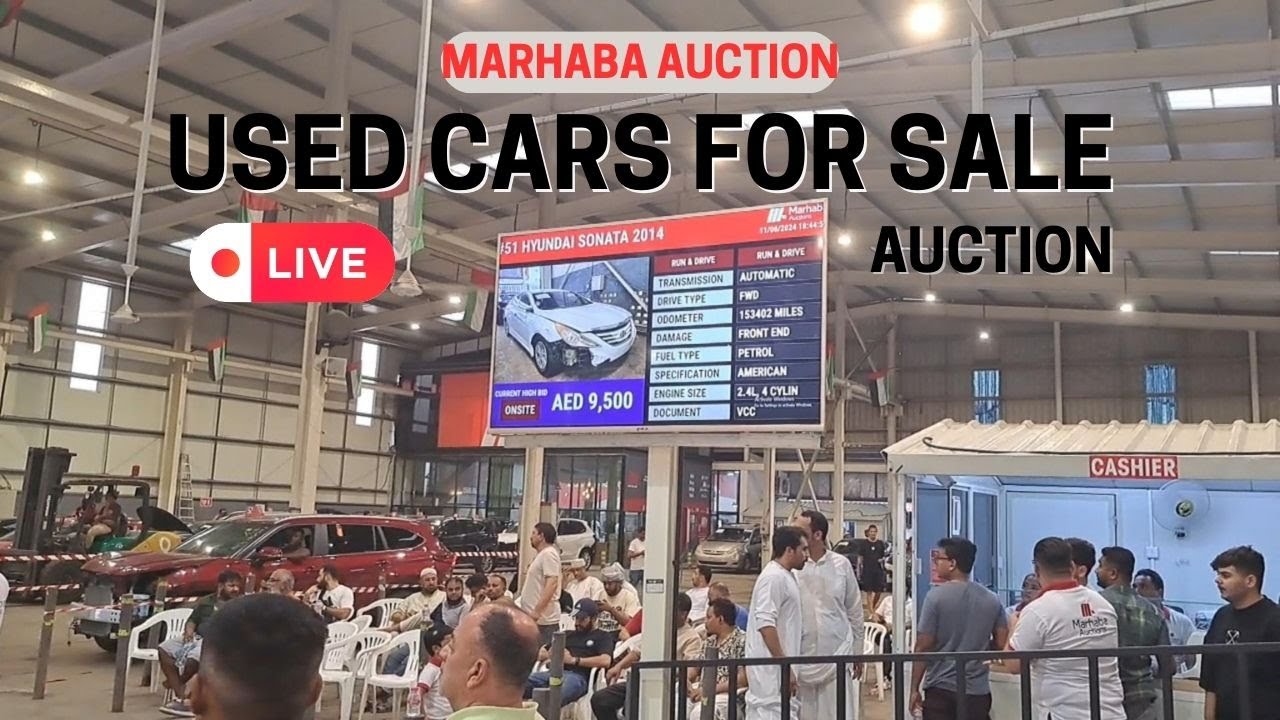Used Cars for Sale in Live Auction || Marhaba Car Auction || Tour with Tahir