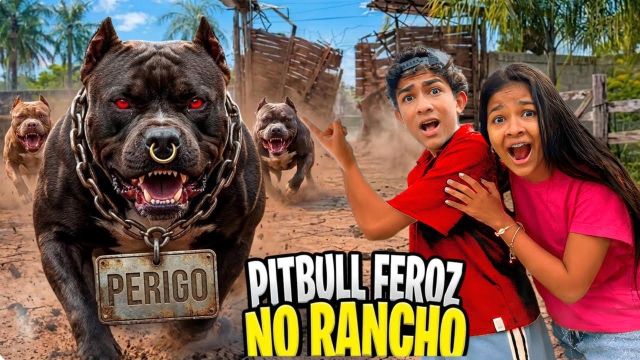 O VIZINHO SOLTOU OS CACHORROS FEROZES AQUI DENTRO DO RANCHO😬! Corre, eles estao vindo!😥