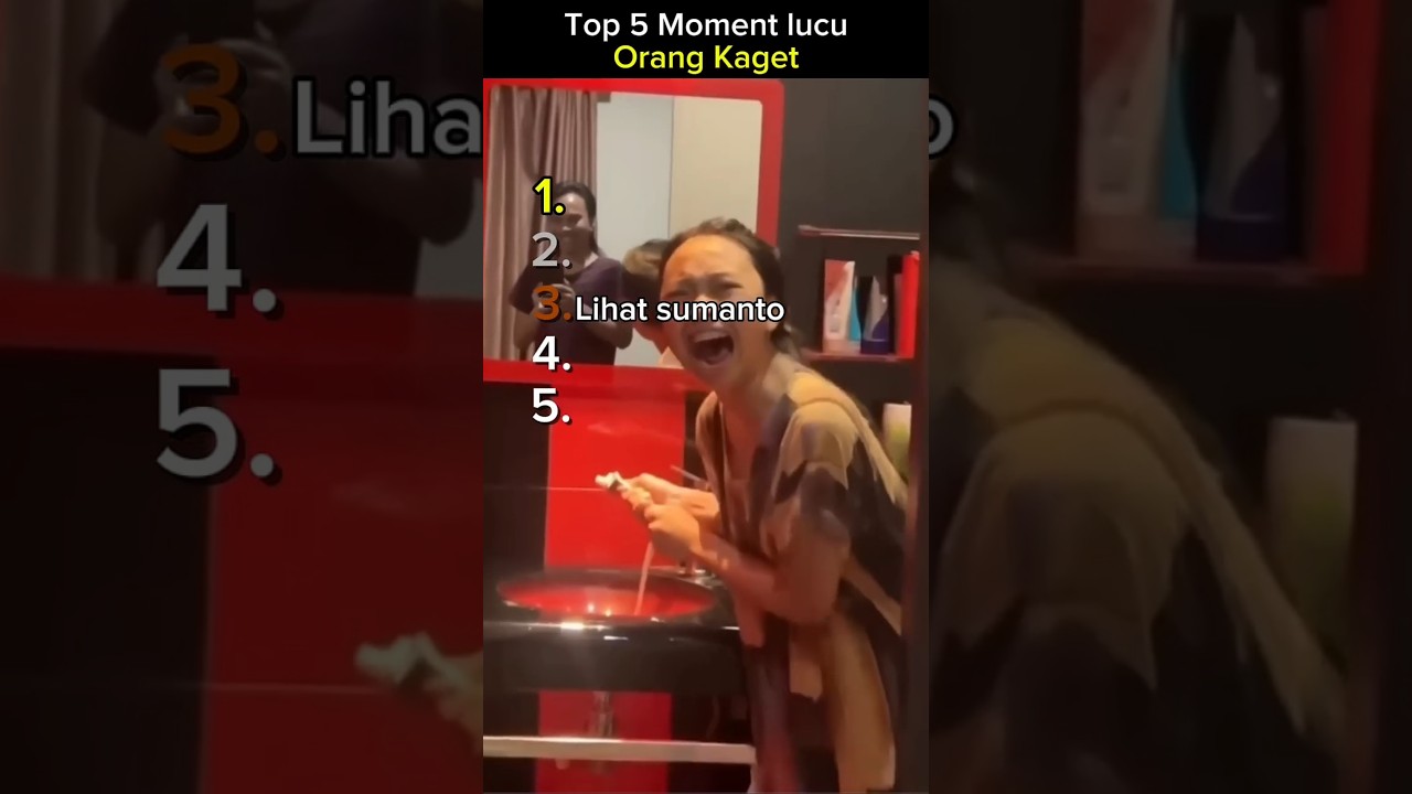 Top 5 moment lucu orang kaget😅