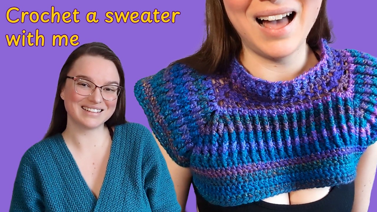 The first 4 hours of crocheting a sweater