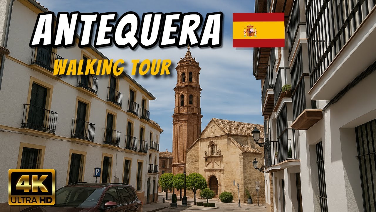 ANTEQUERA, MÁLAGA 🇪🇸 Walking Tour en 4K | Caminata por España 2025