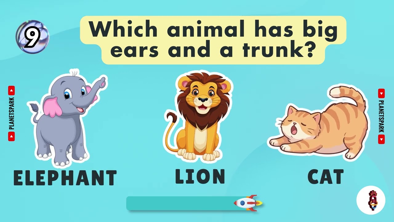 Animal Vocabulary for Kids 🐶🐱 Fun Animal Quiz | Learn Animal Names in English