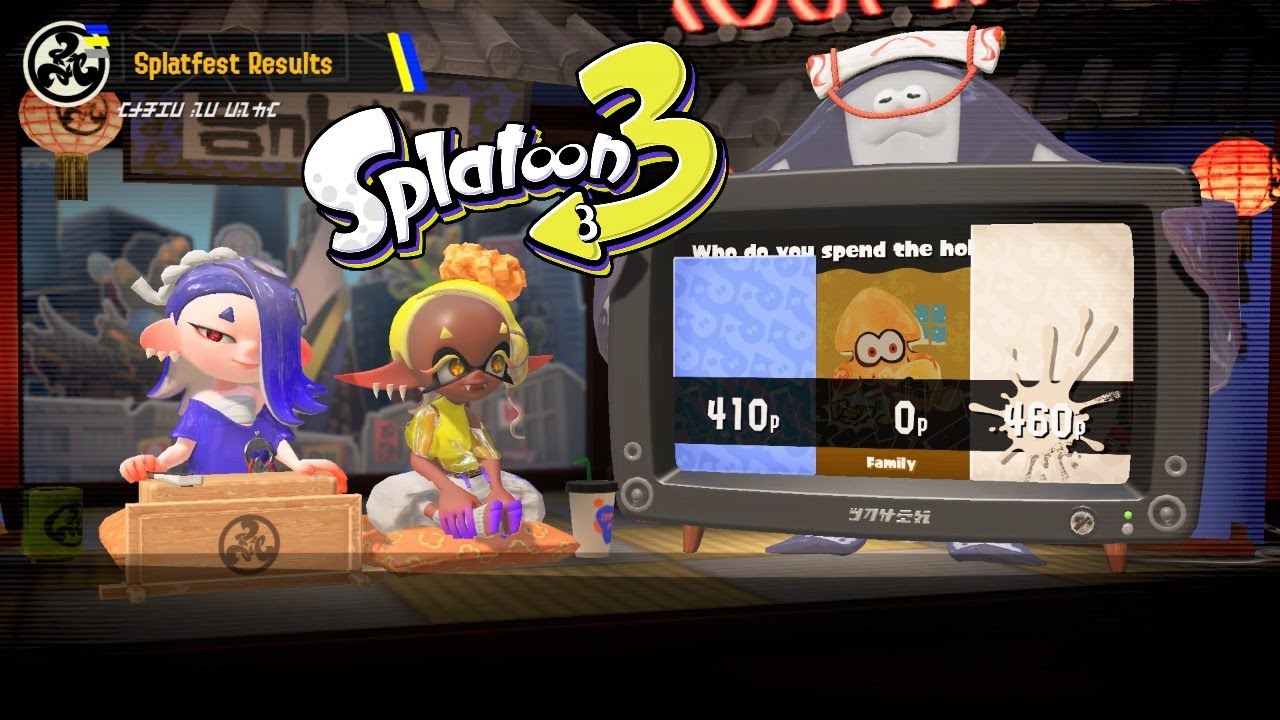 Splatoon 3: Splatfest Friends vs Family vs Solo - Final Results (Rerun)