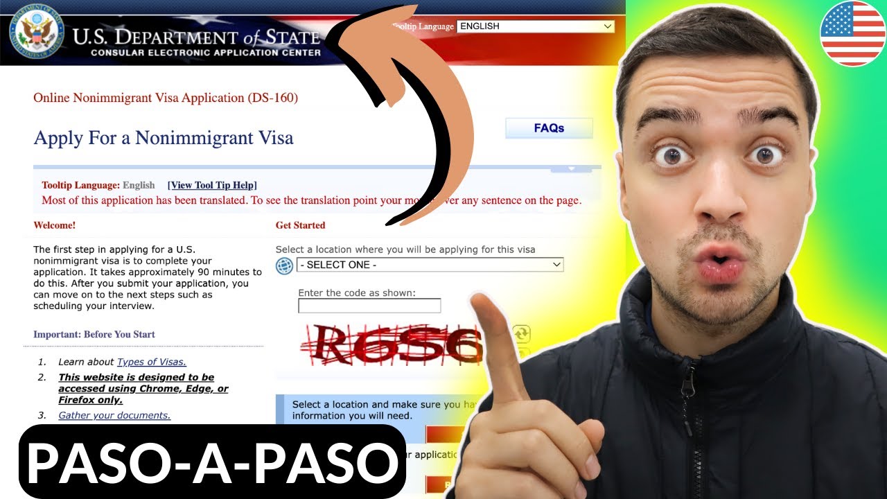 COMO LLENAR EL FORMULARIO DS-160 PARA LA VISA AMERICANA