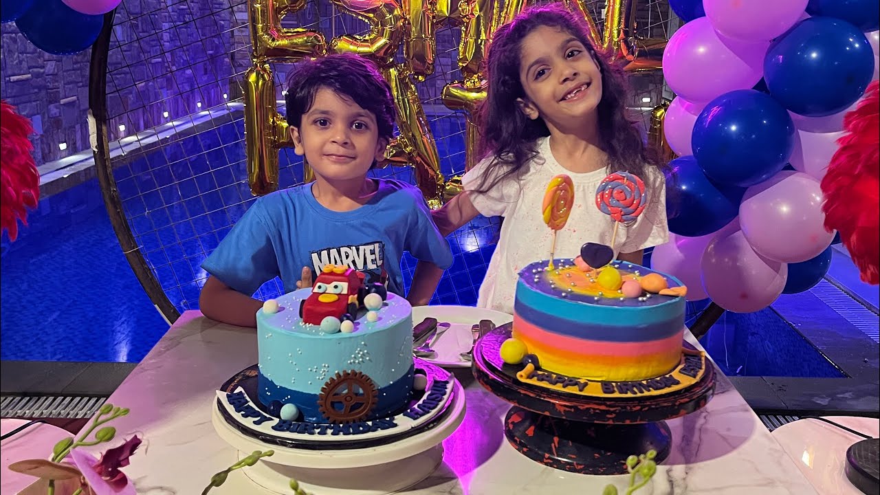 Eshal n Haisum’s birthday celebration at Koyla.chai Pool side celebration 🎉😍