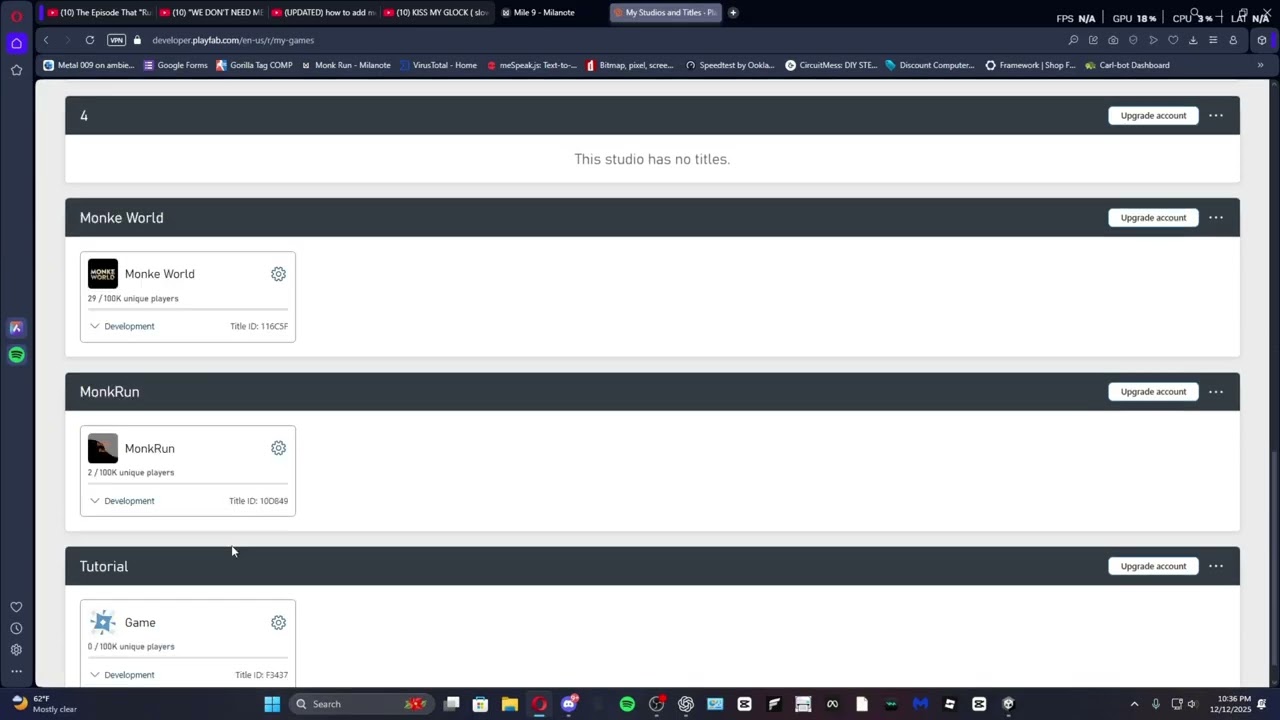 How to add Playfab to your Gtag Fan Game