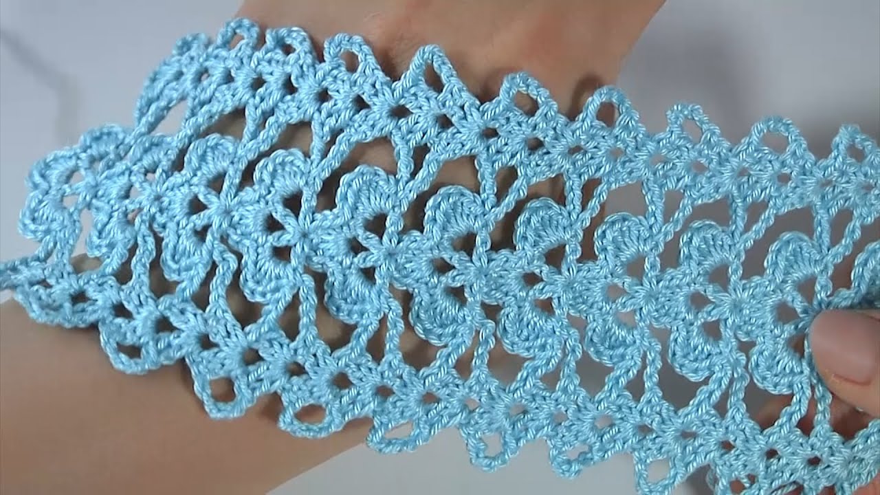 Crochet Lace Pattern/ Crochet Lace BORDER/ CROCHET CHART