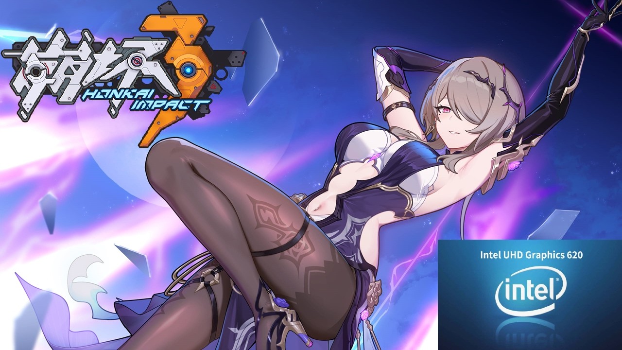 Играю в Honkai Impact 3rd на интегрированной видеокарте Intel UHD 620.