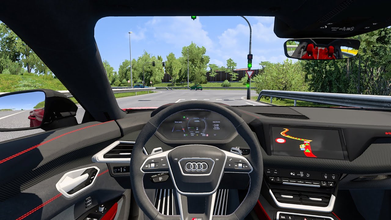 Audi e-tron GT 2022  [469 HP] || ETS2 Car Mod Gameplay || Euro Truck Simulator 2 1.55