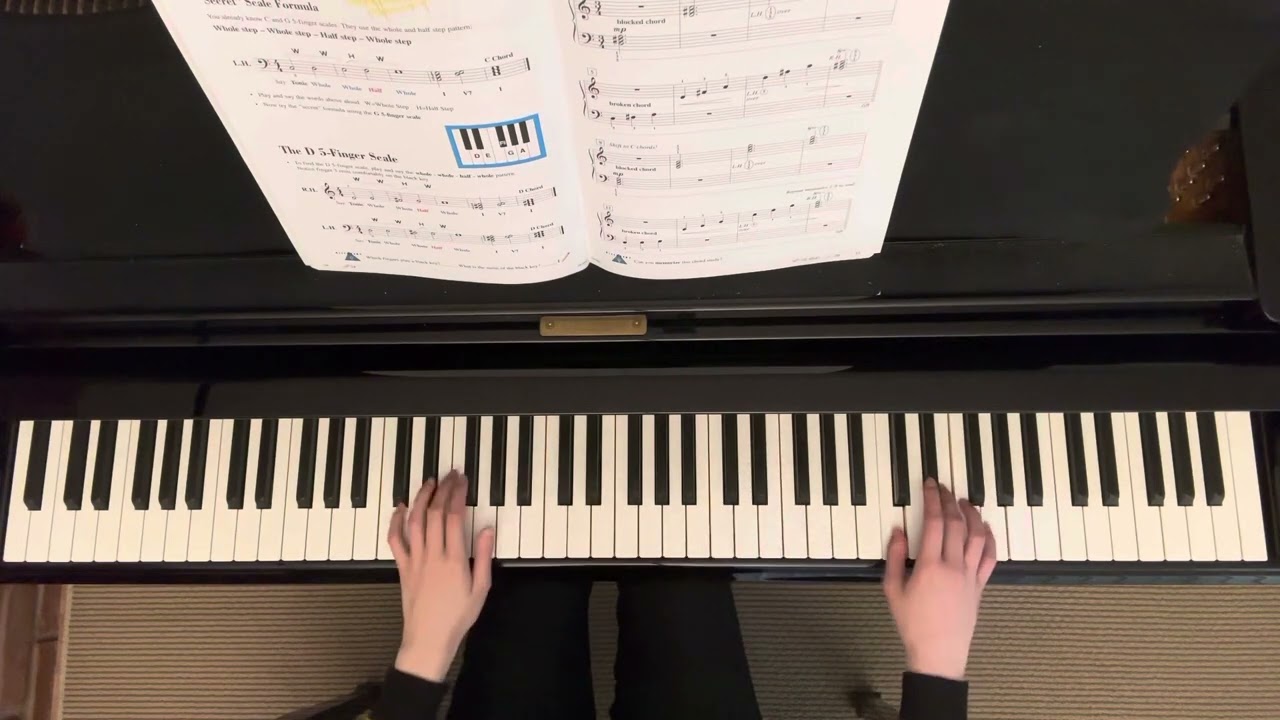 Cheers for D Chords 🥂| Piano Adventures Lesson Book Level 2A