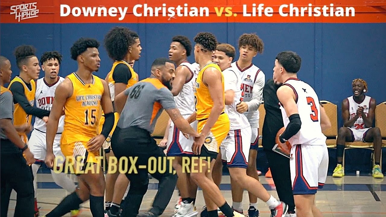 IT GOT HOT Between HANSEL ENMANUEL's squad & Downey Christian! 👀👀 | SENIOR NIGHT