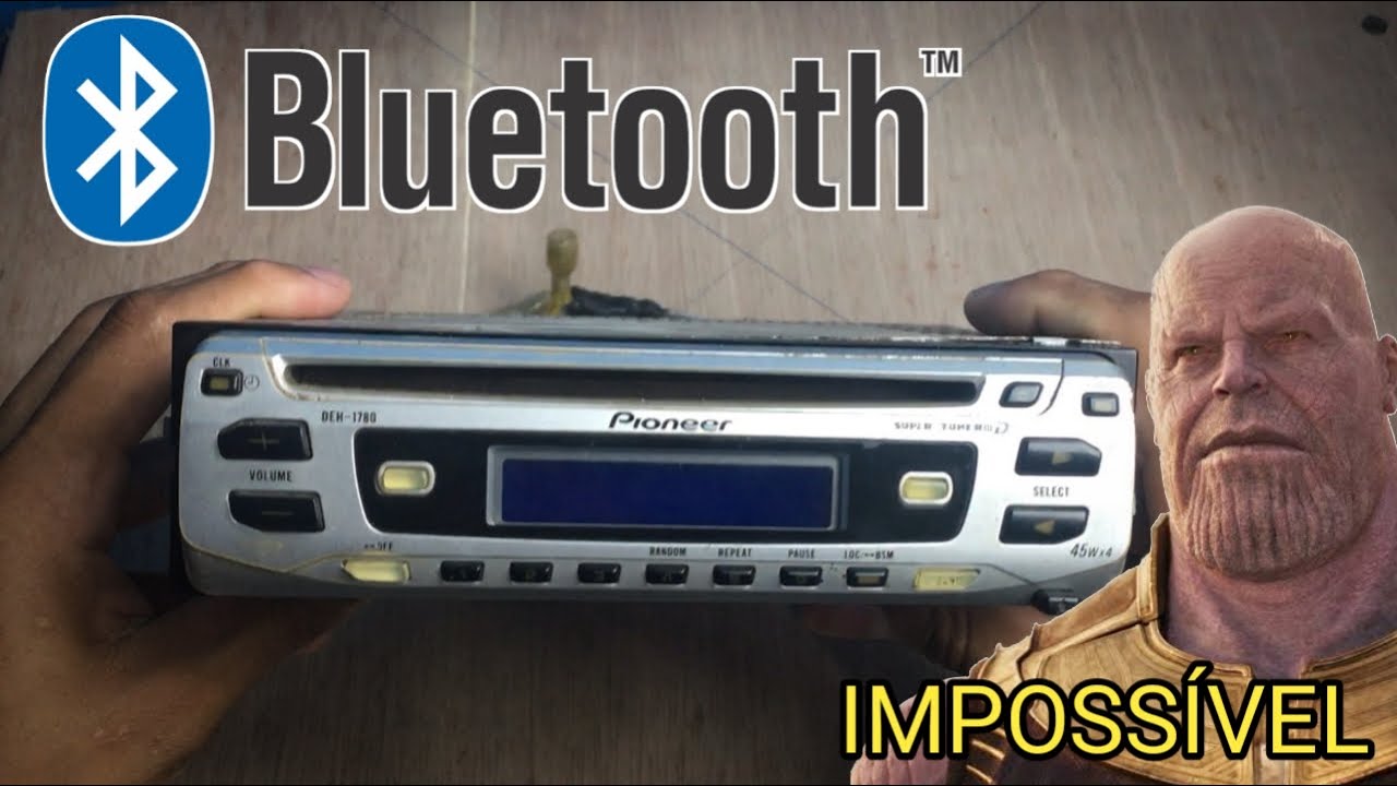 ganhei esse TOCA CD do tempo do meu avo | tentei colocar bluetooth