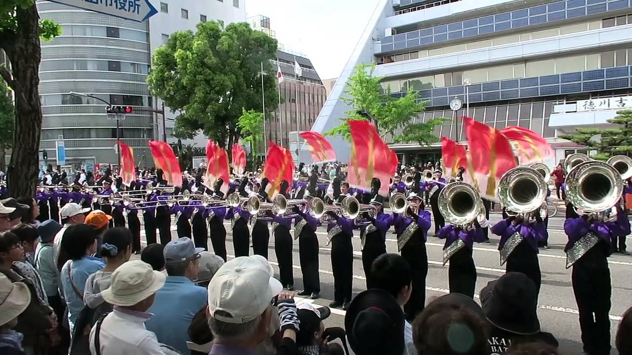 2016.05.05 和歌山市音楽大行進　天理教校学園高校マーチングバンド