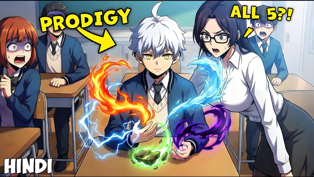 He Breaks the Rules by Using All Five Elements | Manhwa Recap in Hindi 