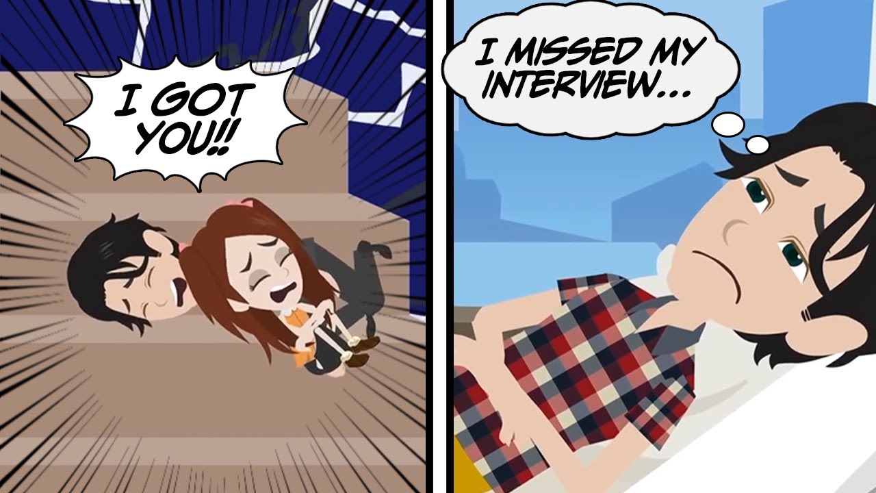 I got severely injured by saving a girl falling down the stairs [Text + Animation]