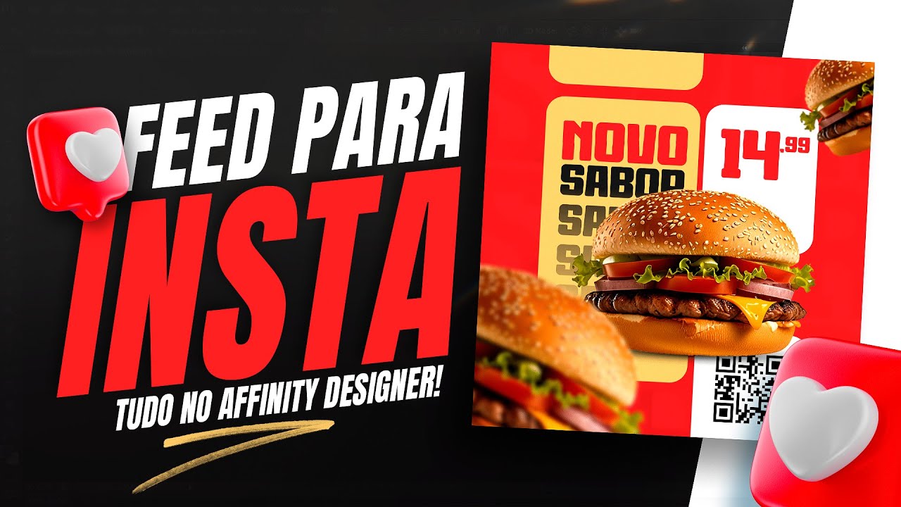 Como Criar uma Arte para o Instagram - Affinity Designer Tutorial