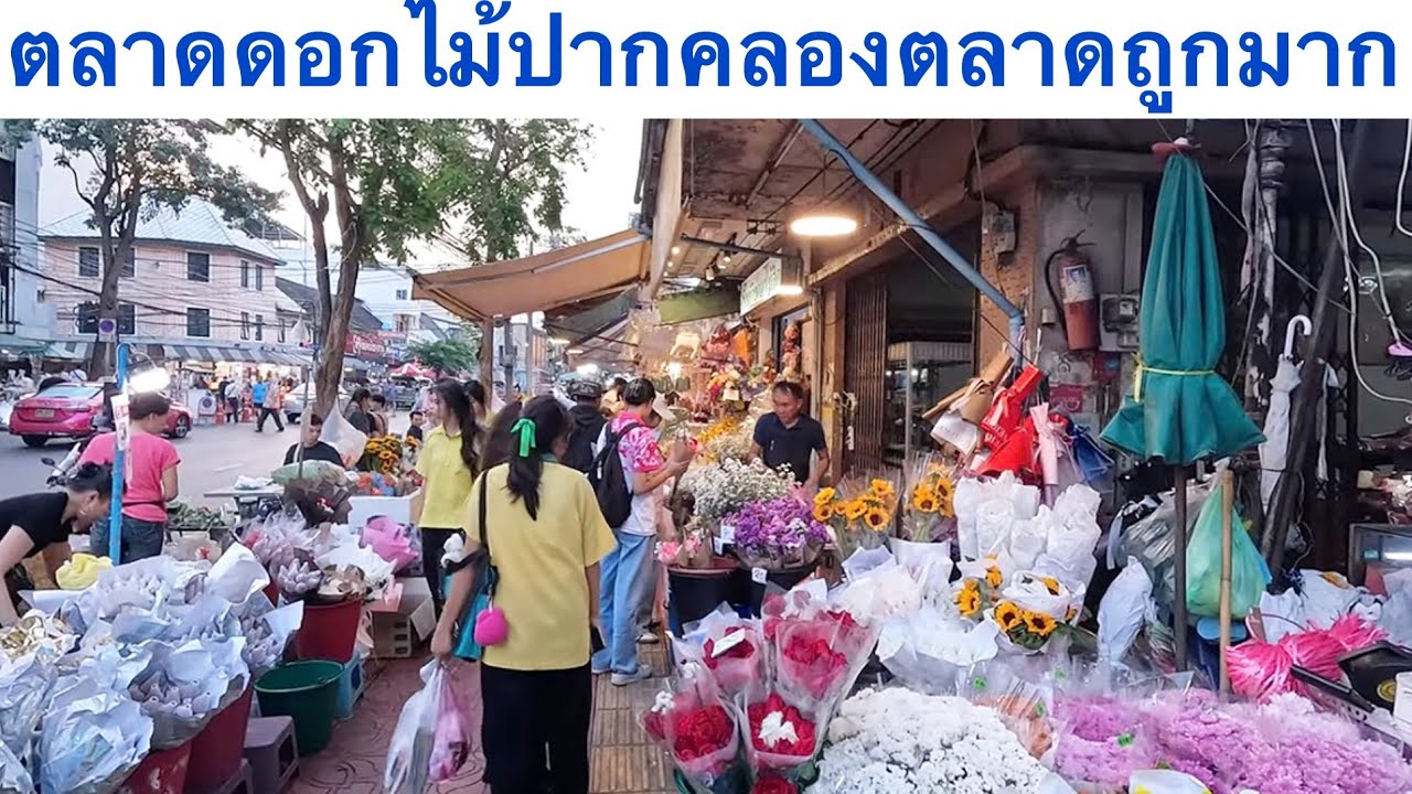 วันวาเลนไทน์ ตลาดดอกไม้ ปากคลองตลาด ถูกมากก #ปากคลองตลาด 