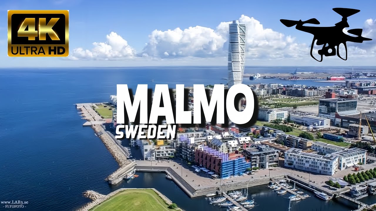 Malmo, Sweden In 4K By Drone - Amazing View Of Malmo, Sweden