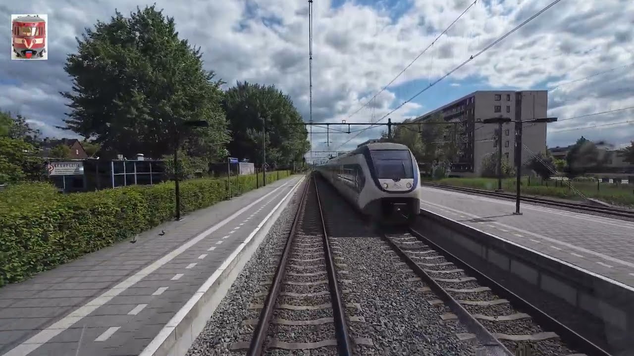 Поездка с машинистом поезда из Лейдена в Утрехт (без спидометра).