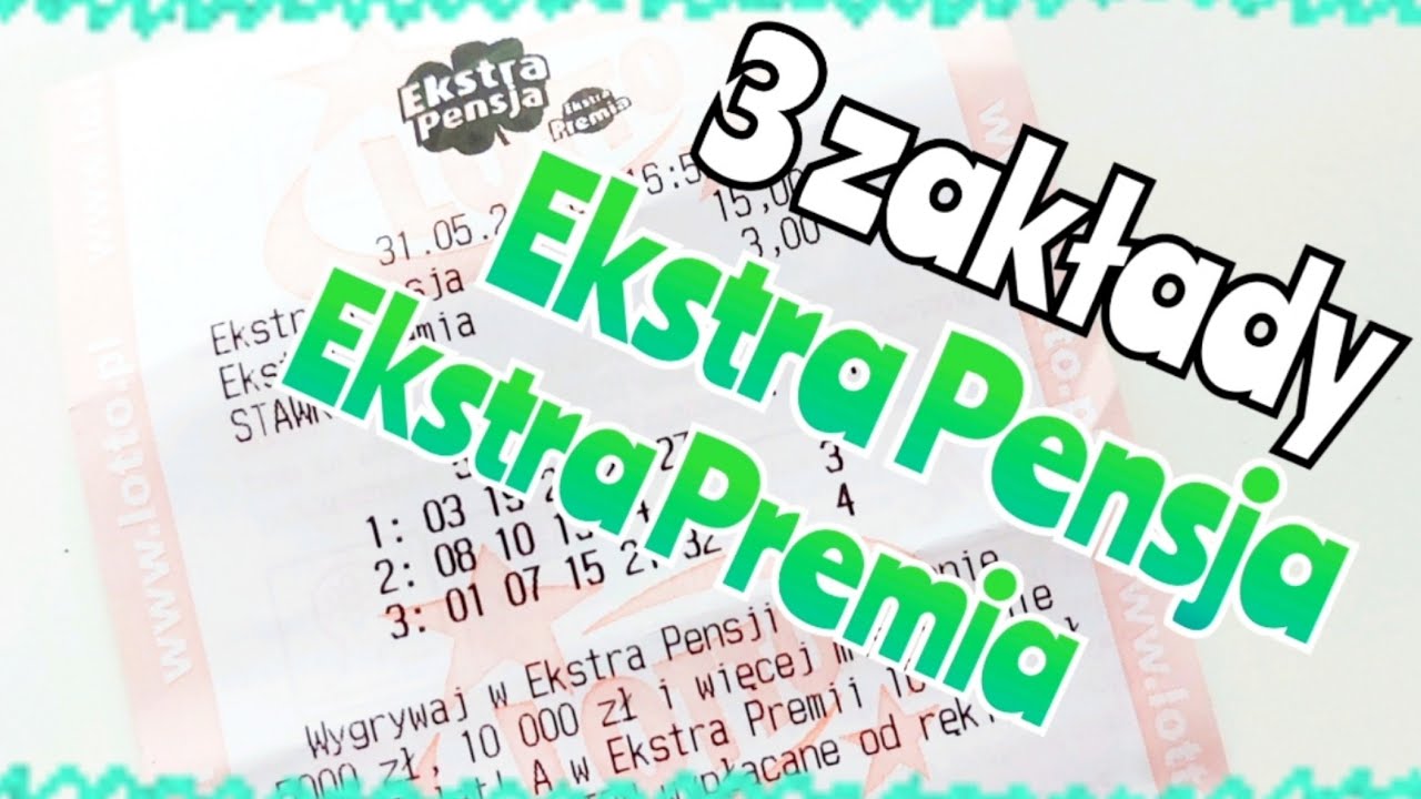 Zakłady Lotto. Ekstra Pensja wraz z Ekstra Premią 🍀🍀