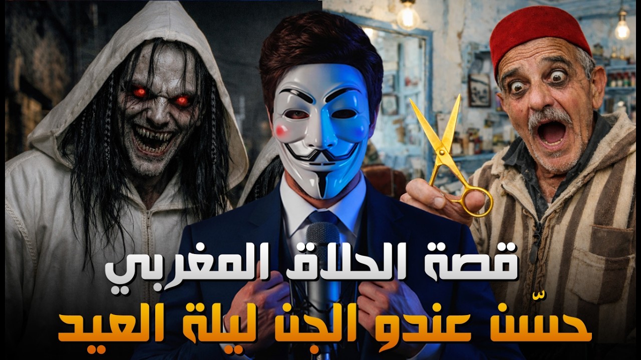 قصة الحلاق المغربي اللي جا عندو الجن ليلة العيد وحسّن عندو ( عطاه مقص ديال الذهب )