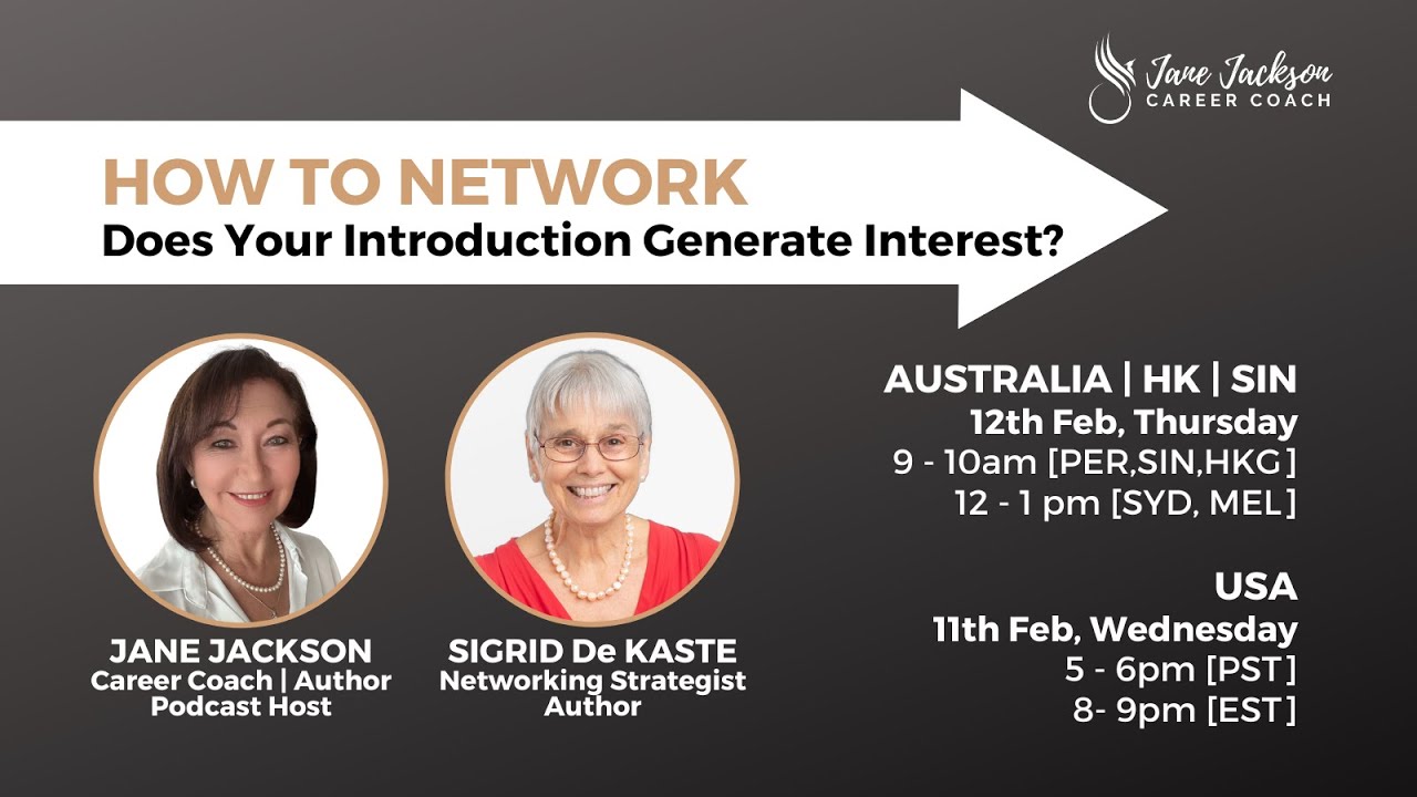 HOW TO NETWORK - Does your introduction hit the spot?