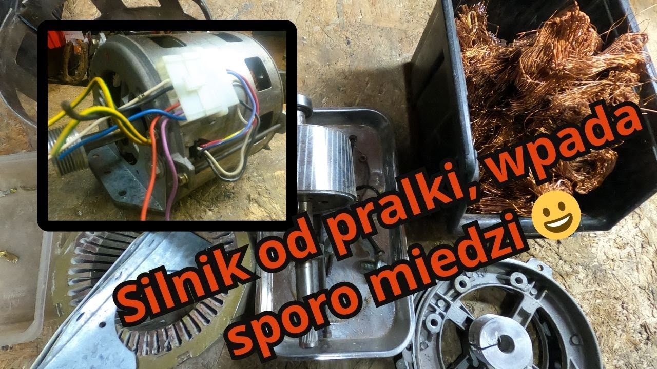 Ile miedzi odzyskam z silnika od pralki
