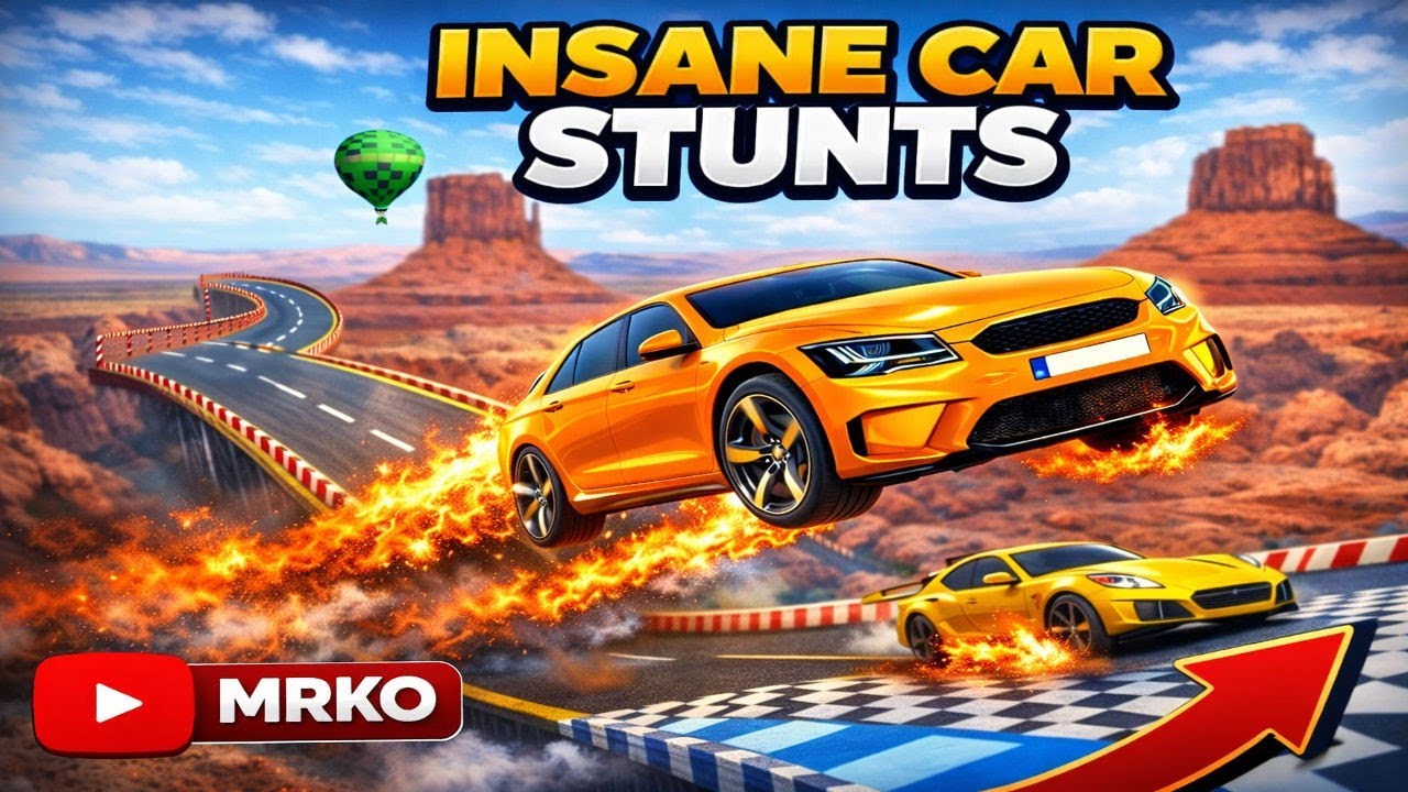 Insane Car Stunts 🔥 | Extreme Jumps & Crazy Racing Gameplay