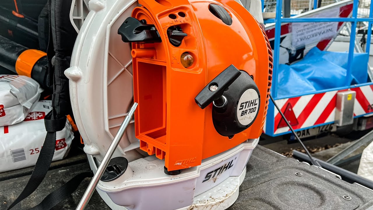 Fukar STIHL BR 700 - jak nastavit zimní a letní režim