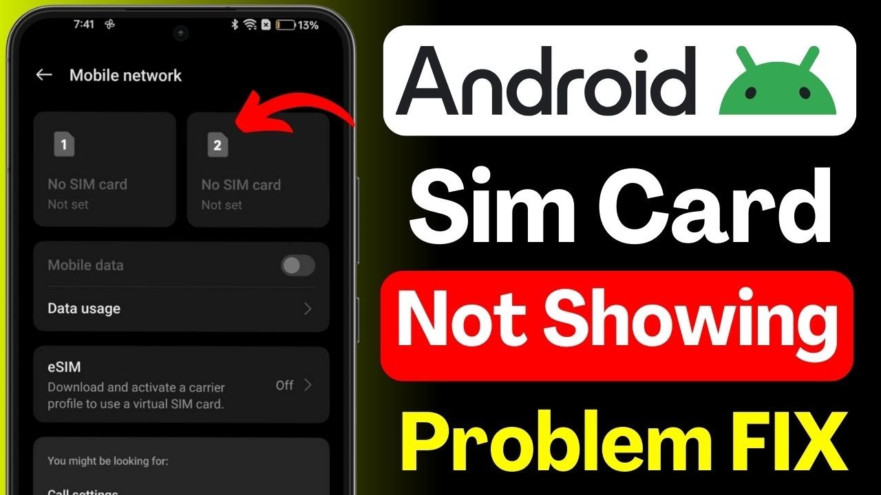 SIM Card Not Detected 📵 Android Phone No Service ⚠️ SIM Not Showing Fix