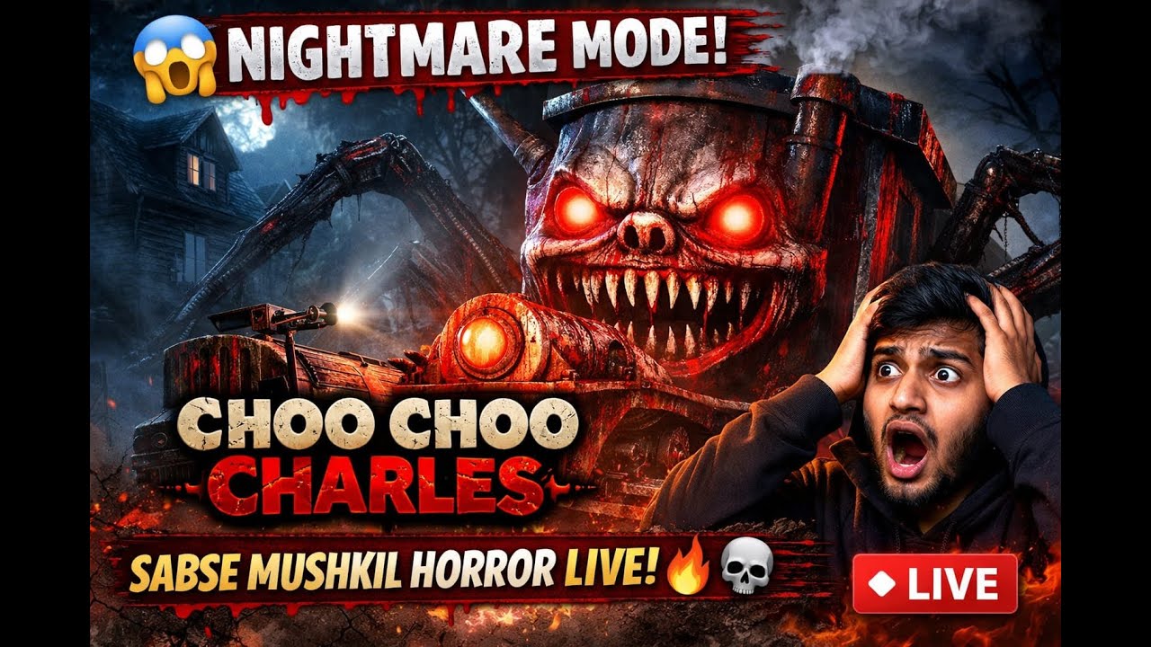 Choo Choo Charles Nightmare Mode LIVE  