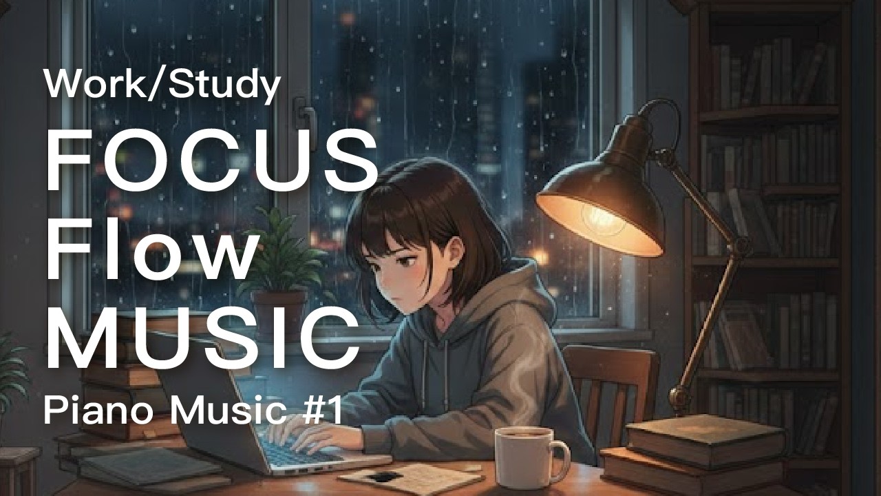 【深度專注】深夜高效專用：極簡鋼琴 Deep Focus Piano，消除雜念的 Midnight Work Music ☕️