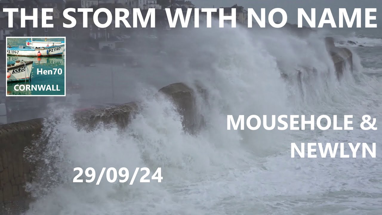The Storm with No Name - Huge Waves in Mousehole & Newlyn Cornwall 29th Sept 2024