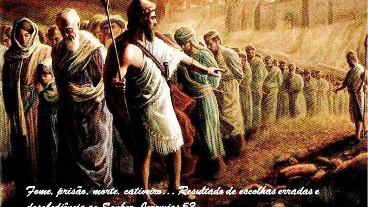 Jeremias 52: A queda de Jerusalém, A destruição do Templo, O povo é levado para a Babilônia