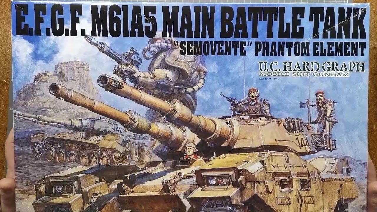 Bandai 1/35 UC Hardgraph EFGF M61A5 Main Battle Tank - Part 1 - Assembly