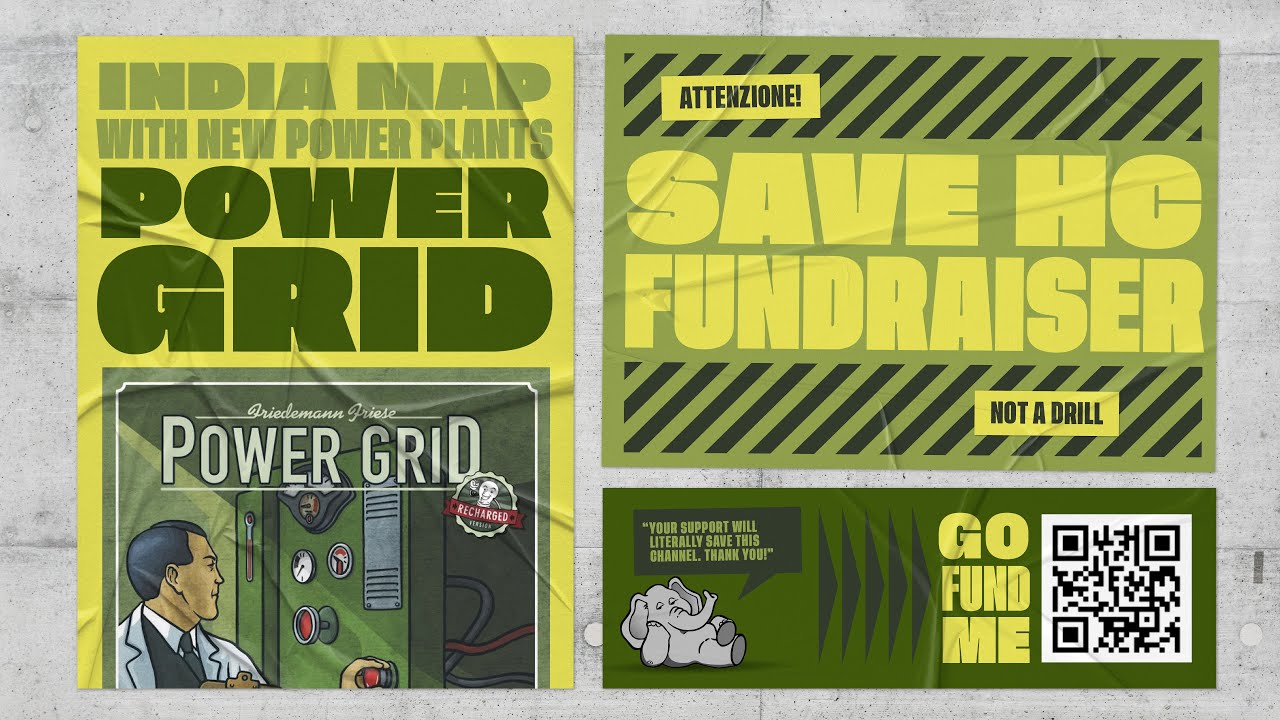 Power Grid: India w/New PPs Set 1 - 4p Teaching, Play-through, & RoundTable by Heavy Cardboard