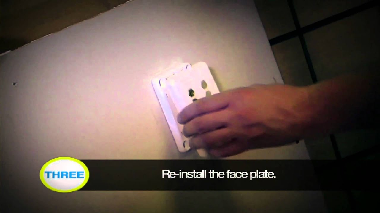 How to install Audio/Video wall plates