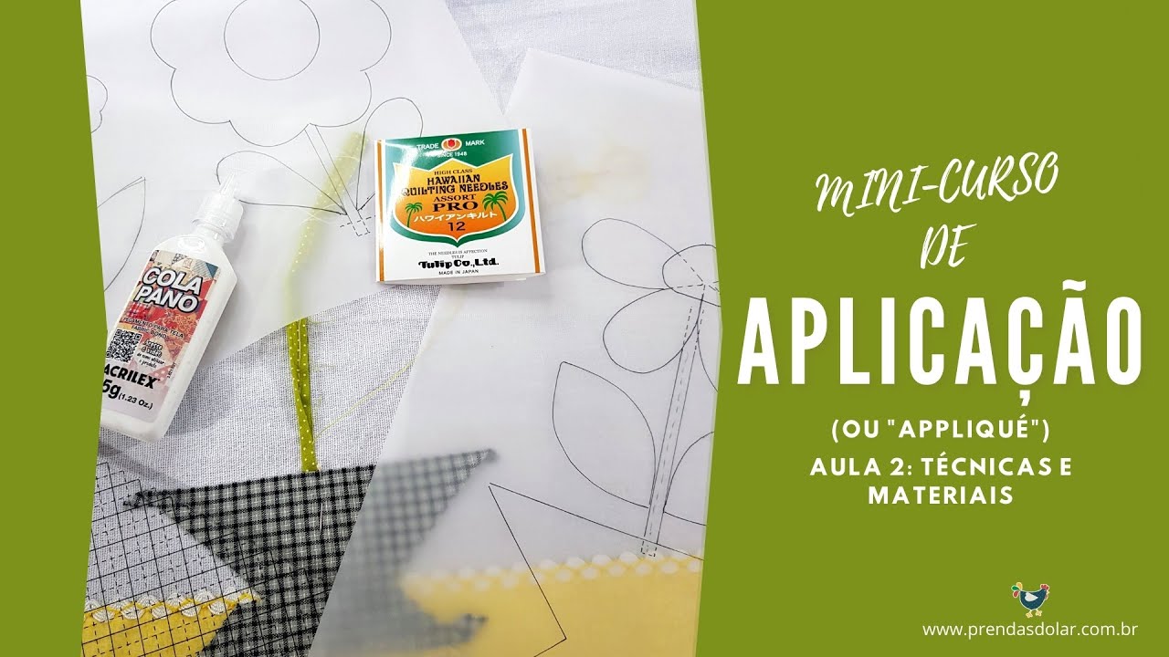 APPLIQUÉ: faça um pano de prato com Virada da Agulha, Aplicação Invisível e outras dicas! Aula 2