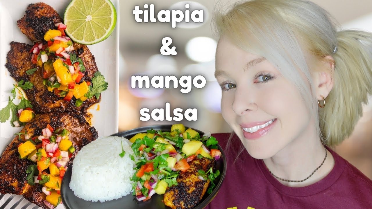 Chili Lime Tilapia with Mango Salsa | #cooking & #eating