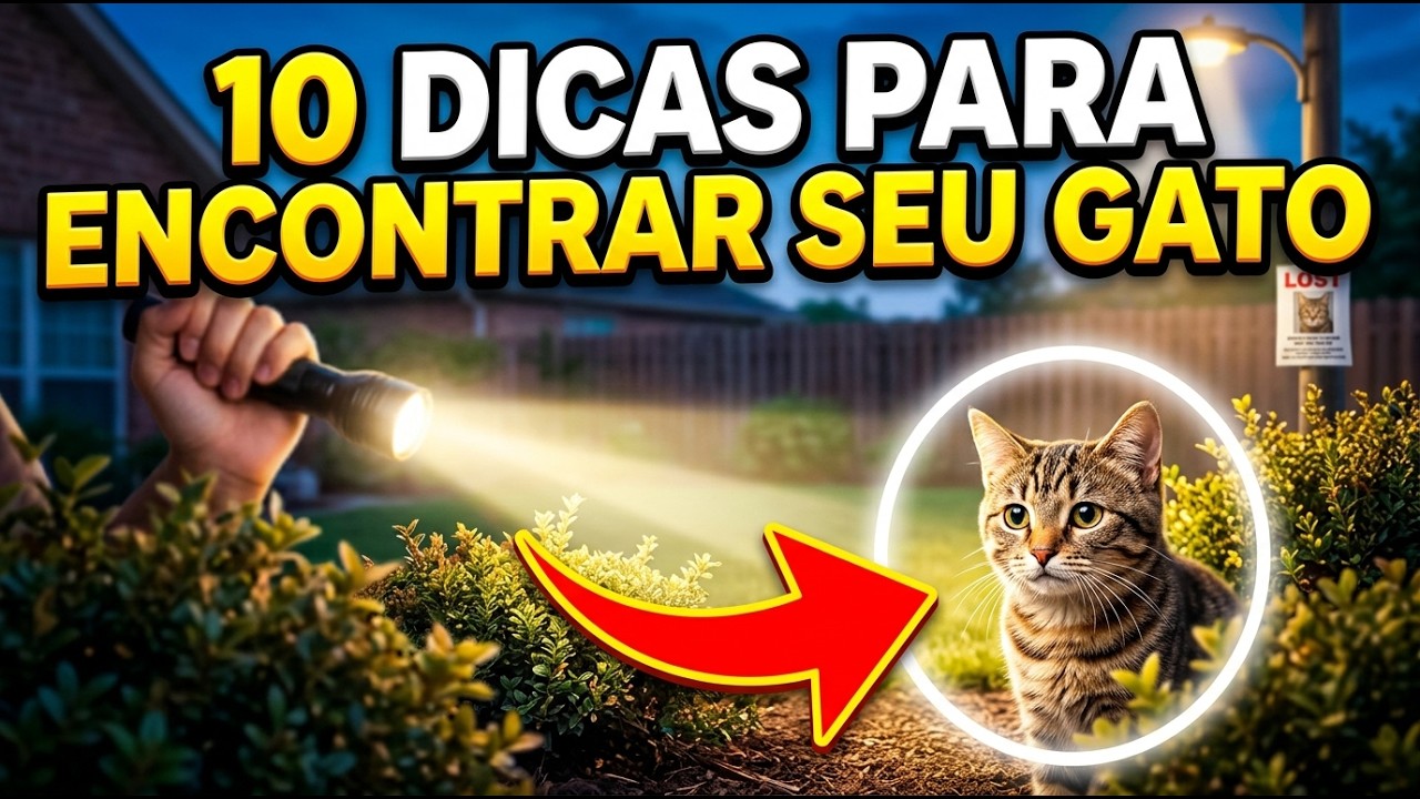 (10 DICAS) COMO ENCONTRAR UM GATO QUE FUGIU, SUMIU, DESAPARECEU - Gatil Hauser