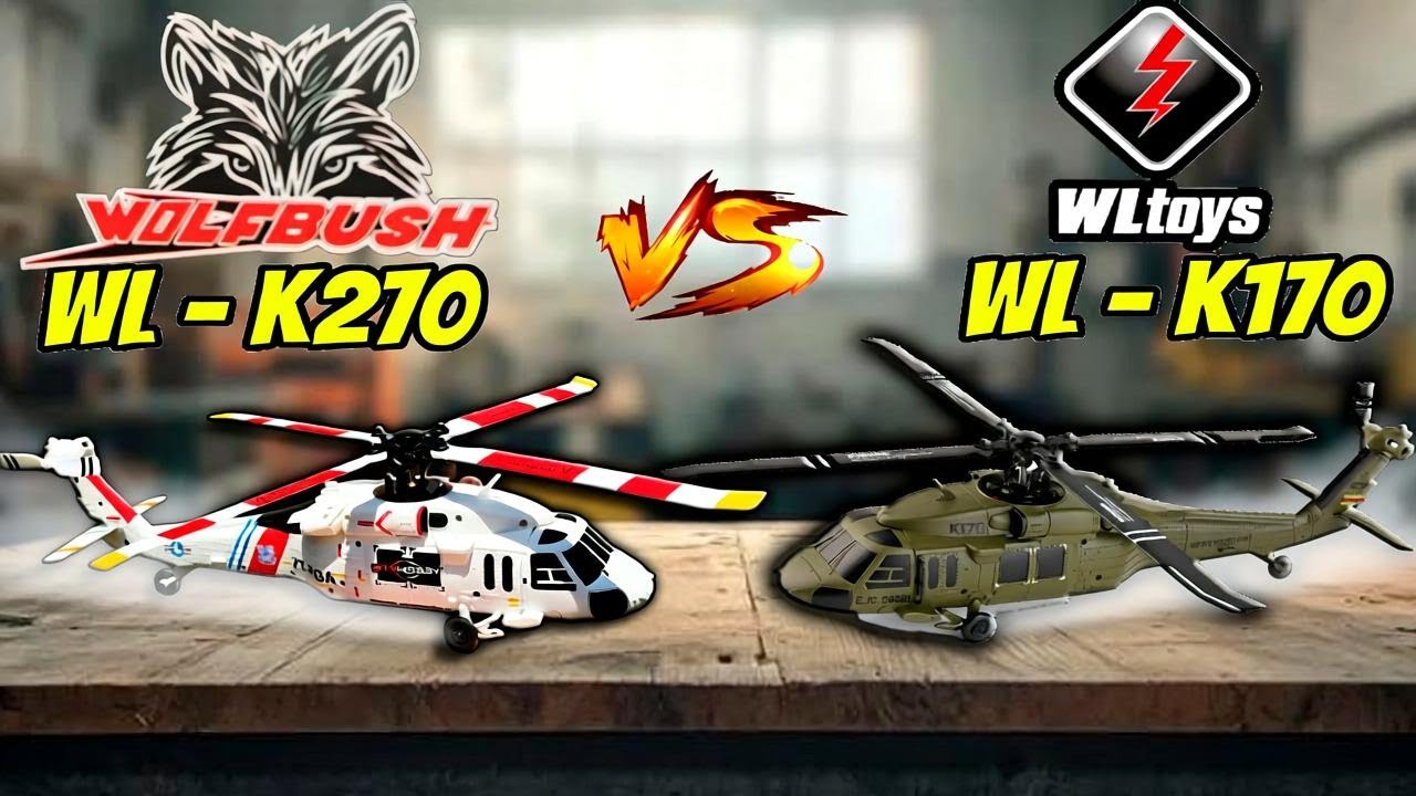 Радиоуправляемые вертолеты WLTOYS XKS K-Series BlackHawk и SeaHawk до 100 долларов