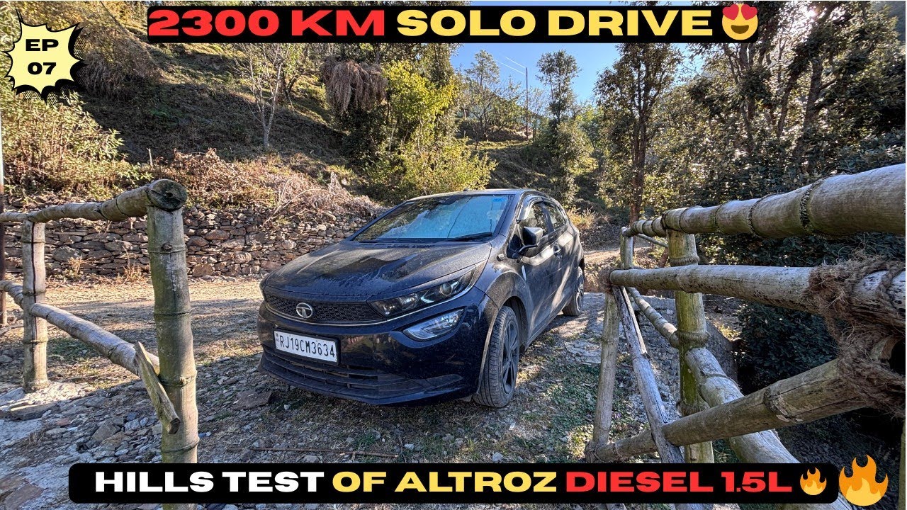 2300 KM Solo Drive 🚗 | 1.5L Tata Altroz Diesel | Mashobra Hills Driving Experience