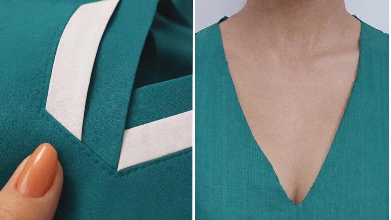 V‑Neck Too Loose? This Simple Trick Makes It Clean and Stable👍👌